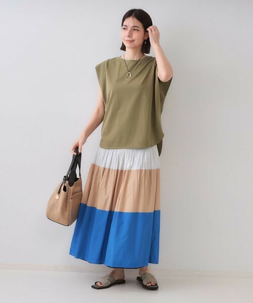 OPAQUE.CLIP / オペーク ドット クリップ カットソー | ボクシーノースリーブカットソー【洗濯機洗い可】 | 詳細11