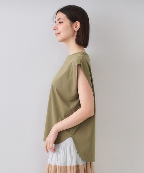 OPAQUE.CLIP / オペーク ドット クリップ カットソー | ボクシーノースリーブカットソー【洗濯機洗い可】 | 詳細15