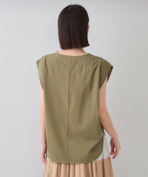 OPAQUE.CLIP / オペーク ドット クリップ カットソー | ボクシーノースリーブカットソー【洗濯機洗い可】 | 詳細16