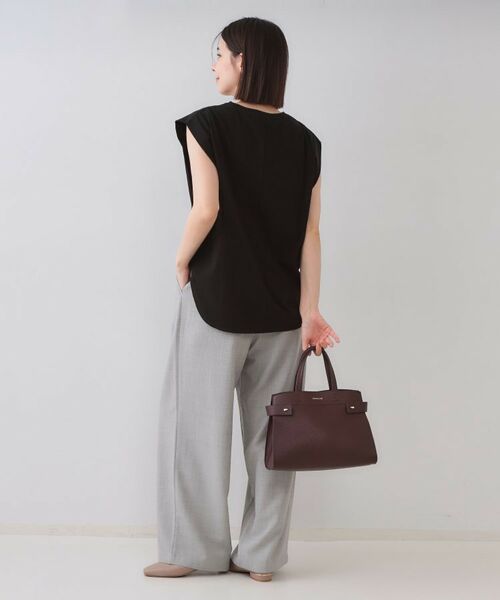 OPAQUE.CLIP / オペーク ドット クリップ カットソー | ボクシーノースリーブカットソー【洗濯機洗い可】 | 詳細8