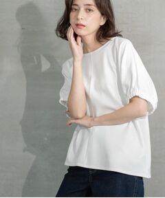 OPAQUE.CLIP / オペーク ドット クリップ カットソー | ギャザードルマンスリーブトップス【UV/吸水速乾/洗濯機洗い可】