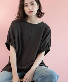 OPAQUE.CLIP / オペーク ドット クリップ カットソー | ギャザードルマンスリーブトップス【UV/吸水速乾/洗濯機洗い可】