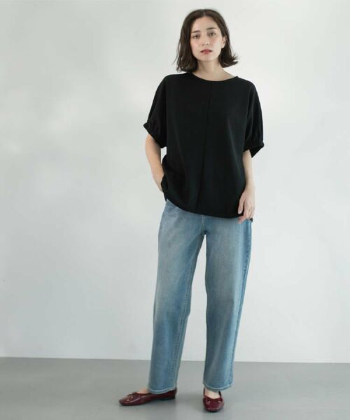 OPAQUE.CLIP / オペーク ドット クリップ カットソー | ギャザードルマンスリーブトップス【UV/吸水速乾/洗濯機洗い可】 | 詳細11