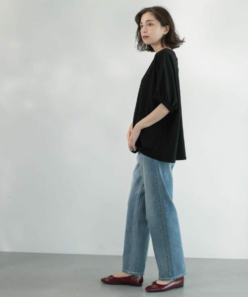 OPAQUE.CLIP / オペーク ドット クリップ カットソー | ギャザードルマンスリーブトップス【UV/吸水速乾/洗濯機洗い可】 | 詳細12