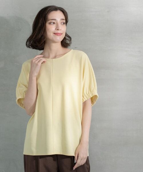 OPAQUE.CLIP / オペーク ドット クリップ カットソー | ギャザードルマンスリーブトップス【UV/吸水速乾/洗濯機洗い可】 | 詳細14