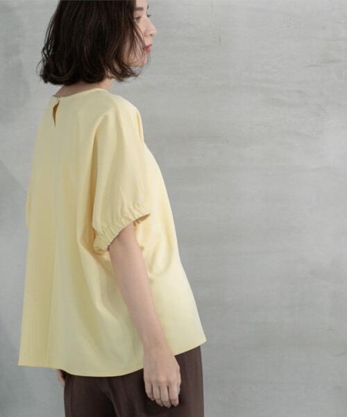 OPAQUE.CLIP / オペーク ドット クリップ カットソー | ギャザードルマンスリーブトップス【UV/吸水速乾/洗濯機洗い可】 | 詳細15