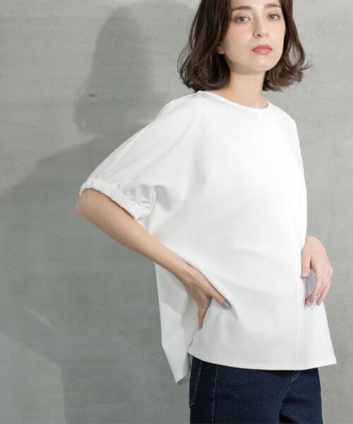 OPAQUE.CLIP / オペーク ドット クリップ カットソー | ギャザードルマンスリーブトップス【UV/吸水速乾/洗濯機洗い可】 | 詳細2