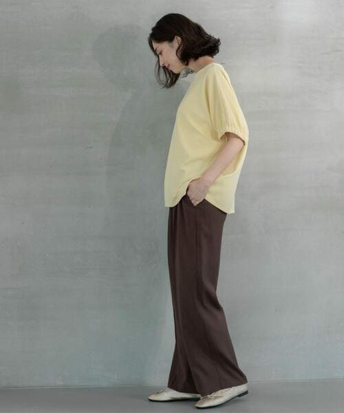 OPAQUE.CLIP / オペーク ドット クリップ カットソー | ギャザードルマンスリーブトップス【UV/吸水速乾/洗濯機洗い可】 | 詳細20