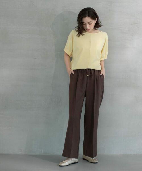 OPAQUE.CLIP / オペーク ドット クリップ カットソー | ギャザードルマンスリーブトップス【UV/吸水速乾/洗濯機洗い可】 | 詳細21