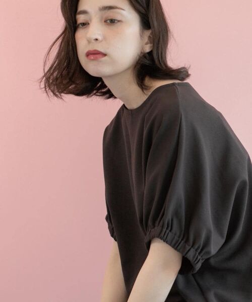 OPAQUE.CLIP / オペーク ドット クリップ カットソー | ギャザードルマンスリーブトップス【UV/吸水速乾/洗濯機洗い可】 | 詳細23