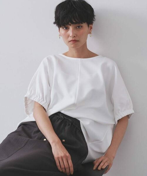 OPAQUE.CLIP / オペーク ドット クリップ カットソー | ギャザードルマンスリーブトップス【UV/吸水速乾/洗濯機洗い可】 | 詳細28