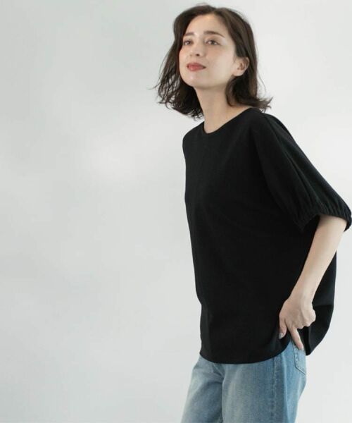 OPAQUE.CLIP / オペーク ドット クリップ カットソー | ギャザードルマンスリーブトップス【UV/吸水速乾/洗濯機洗い可】 | 詳細9