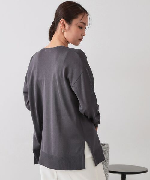 OPAQUE.CLIP / オペーク ドット クリップ カーディガン・ボレロ | ミドル丈トッパーニットカーディガン【洗濯機洗い可/接触冷感/抗ピル】 | 詳細13