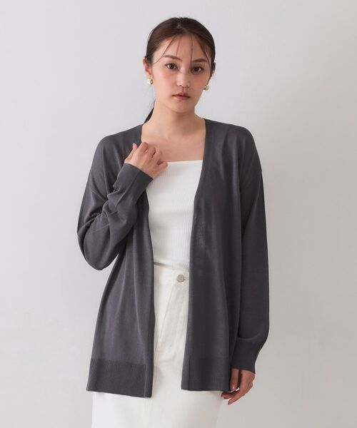 OPAQUE.CLIP / オペーク ドット クリップ カーディガン・ボレロ | ミドル丈トッパーニットカーディガン【洗濯機洗い可/接触冷感/抗ピル】 | 詳細17