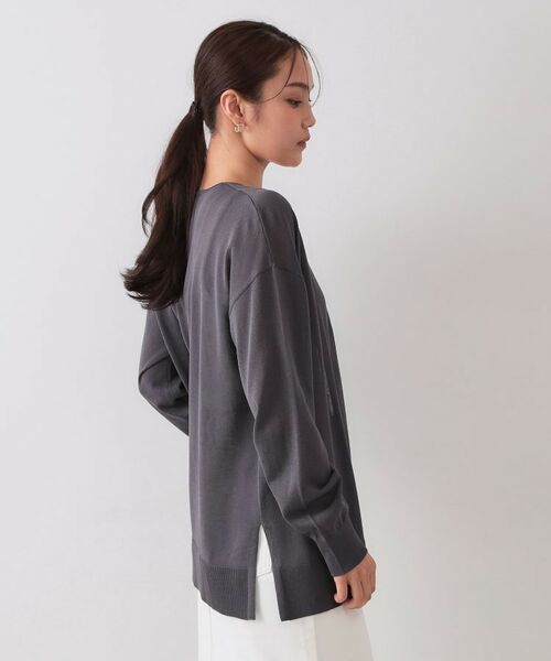 OPAQUE.CLIP / オペーク ドット クリップ カーディガン・ボレロ | ミドル丈トッパーニットカーディガン【洗濯機洗い可/接触冷感/抗ピル】 | 詳細18