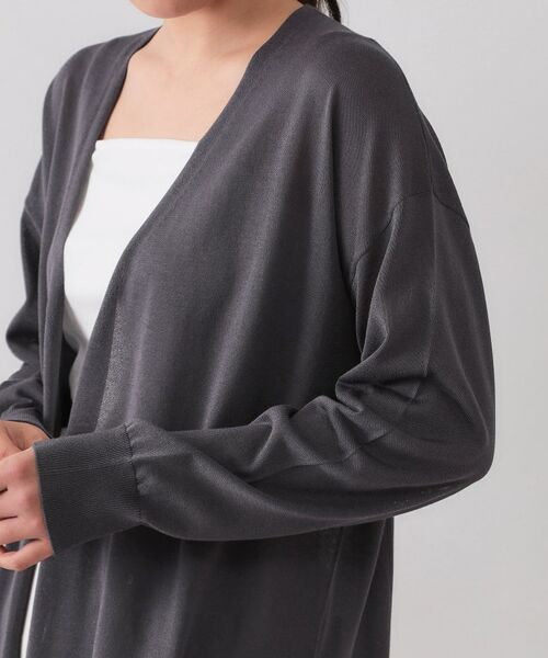 OPAQUE.CLIP / オペーク ドット クリップ カーディガン・ボレロ | ミドル丈トッパーニットカーディガン【洗濯機洗い可/接触冷感/抗ピル】 | 詳細21