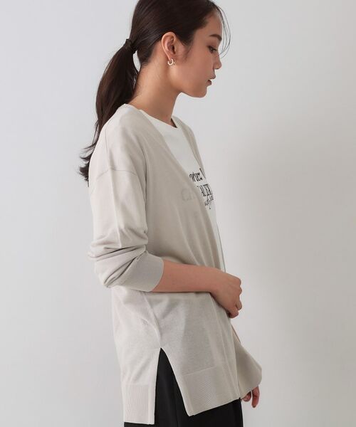 OPAQUE.CLIP / オペーク ドット クリップ カーディガン・ボレロ | ミドル丈トッパーニットカーディガン【洗濯機洗い可/接触冷感/抗ピル】 | 詳細9
