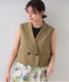 OPAQUE.CLIP / オペーク ドット クリップ ベスト | ショートテーラードジレ【接触冷感/洗濯機洗い可】