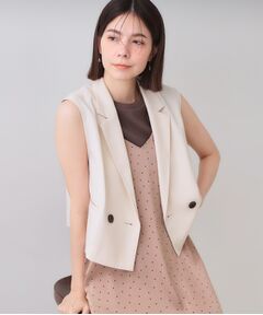 OPAQUE.CLIP / オペーク ドット クリップ ベスト | ショートテーラードジレ【接触冷感/洗濯機洗い可】
