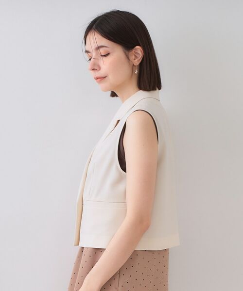 OPAQUE.CLIP / オペーク ドット クリップ ベスト | ショートテーラードジレ【接触冷感/洗濯機洗い可】 | 詳細12