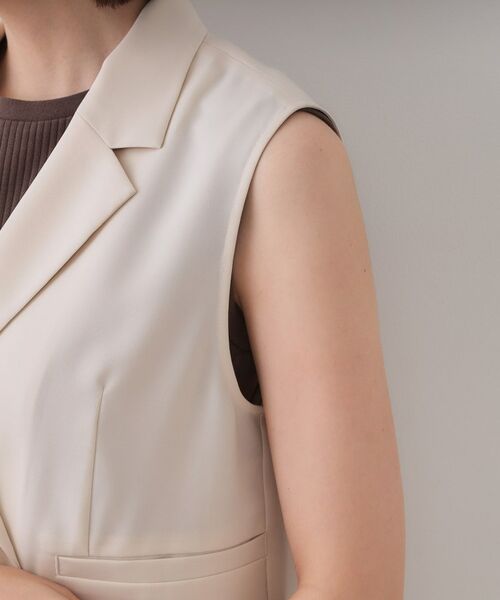 OPAQUE.CLIP / オペーク ドット クリップ ベスト | ショートテーラードジレ【接触冷感/洗濯機洗い可】 | 詳細15