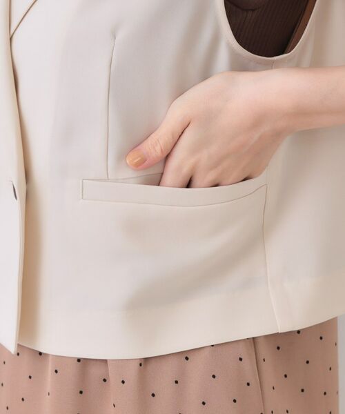 OPAQUE.CLIP / オペーク ドット クリップ ベスト | ショートテーラードジレ【接触冷感/洗濯機洗い可】 | 詳細17