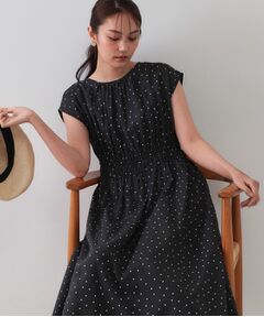 OPAQUE.CLIP / オペーク ドット クリップ ロング・マキシ丈ワンピース | ドットプリントワンピース【洗濯機洗い可】