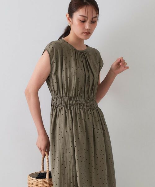 OPAQUE.CLIP / オペーク ドット クリップ ロング・マキシ丈ワンピース | ドットプリントワンピース【洗濯機洗い可】 | 詳細1