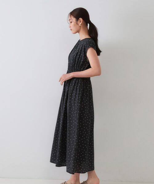 OPAQUE.CLIP / オペーク ドット クリップ ロング・マキシ丈ワンピース | ドットプリントワンピース【洗濯機洗い可】 | 詳細10
