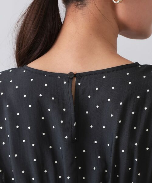 OPAQUE.CLIP / オペーク ドット クリップ ロング・マキシ丈ワンピース | ドットプリントワンピース【洗濯機洗い可】 | 詳細13