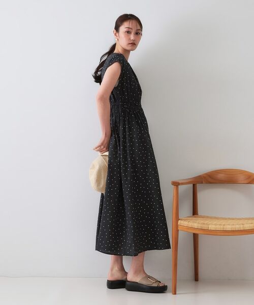 OPAQUE.CLIP / オペーク ドット クリップ ロング・マキシ丈ワンピース | ドットプリントワンピース【洗濯機洗い可】 | 詳細7