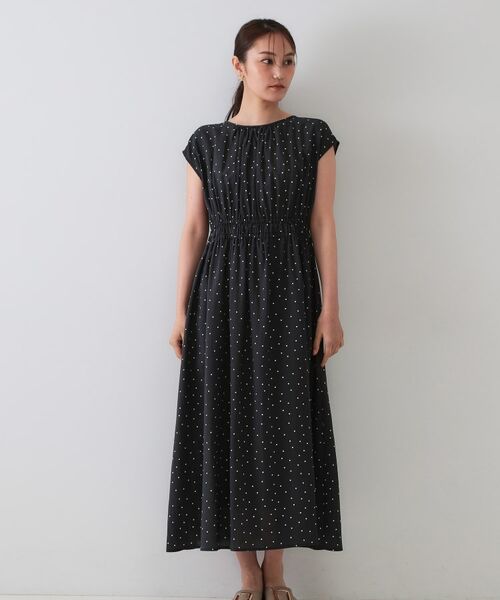OPAQUE.CLIP / オペーク ドット クリップ ロング・マキシ丈ワンピース | ドットプリントワンピース【洗濯機洗い可】 | 詳細9