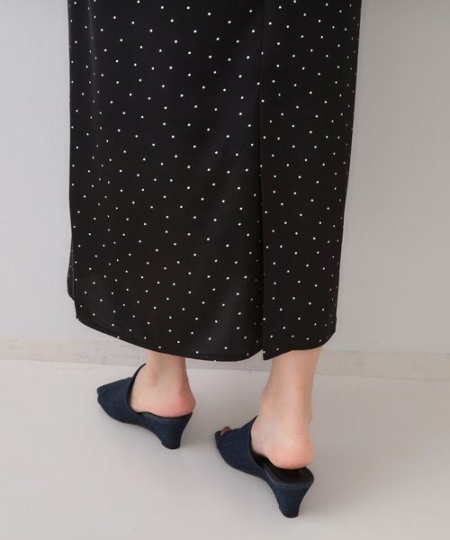 OPAQUE.CLIP / オペーク ドット クリップ ロング・マキシ丈ワンピース | ランダムドット サテンキャミワンピース【洗濯機洗い可】 | 詳細17