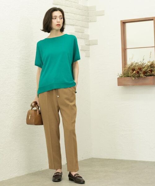 OPAQUE.CLIP / オペーク ドット クリップ パンツ | 《丈が選べる/SS-LLサイズ》美脚ストレッチイージーテーパードパンツ/セットアップ対応【防シワ/洗濯機洗い可/抗ピル】 | 詳細10