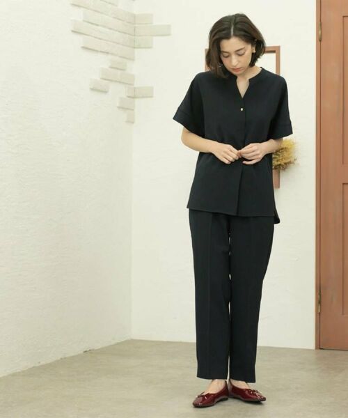 OPAQUE.CLIP / オペーク ドット クリップ パンツ | 《丈が選べる/SS-LLサイズ》美脚ストレッチイージーテーパードパンツ/セットアップ対応【防シワ/洗濯機洗い可/抗ピル】 | 詳細12