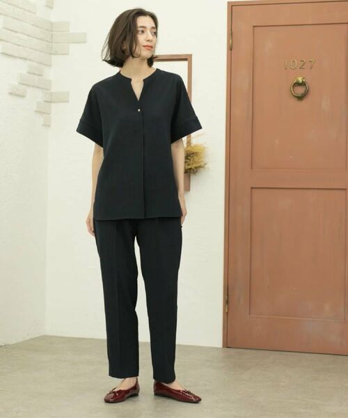 OPAQUE.CLIP / オペーク ドット クリップ パンツ | 《丈が選べる/SS-LLサイズ》美脚ストレッチイージーテーパードパンツ/セットアップ対応【防シワ/洗濯機洗い可/抗ピル】 | 詳細14