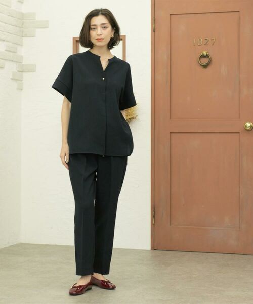 OPAQUE.CLIP / オペーク ドット クリップ パンツ | 《丈が選べる/SS-LLサイズ》美脚ストレッチイージーテーパードパンツ/セットアップ対応【防シワ/洗濯機洗い可/抗ピル】 | 詳細15