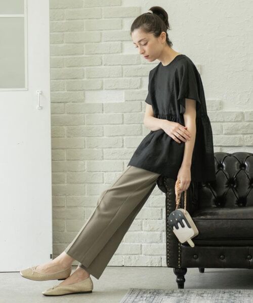 OPAQUE.CLIP / オペーク ドット クリップ パンツ | 《丈が選べる/SS-LLサイズ》美脚ストレッチイージーテーパードパンツ/セットアップ対応【防シワ/洗濯機洗い可/抗ピル】 | 詳細16