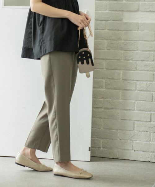 OPAQUE.CLIP / オペーク ドット クリップ パンツ | 《丈が選べる/SS-LLサイズ》美脚ストレッチイージーテーパードパンツ/セットアップ対応【防シワ/洗濯機洗い可/抗ピル】 | 詳細18