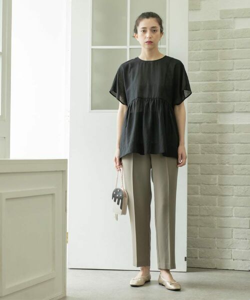 OPAQUE.CLIP / オペーク ドット クリップ パンツ | 《丈が選べる/SS-LLサイズ》美脚ストレッチイージーテーパードパンツ/セットアップ対応【防シワ/洗濯機洗い可/抗ピル】 | 詳細19