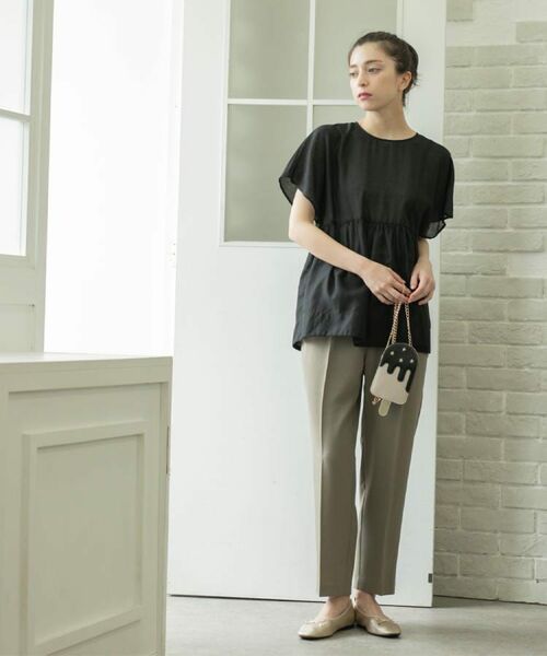 OPAQUE.CLIP / オペーク ドット クリップ パンツ | 《丈が選べる/SS-LLサイズ》美脚ストレッチイージーテーパードパンツ/セットアップ対応【防シワ/洗濯機洗い可/抗ピル】 | 詳細20