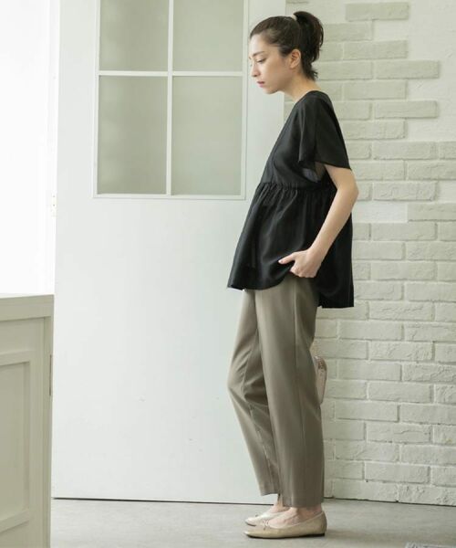 OPAQUE.CLIP / オペーク ドット クリップ パンツ | 《丈が選べる/SS-LLサイズ》美脚ストレッチイージーテーパードパンツ/セットアップ対応【防シワ/洗濯機洗い可/抗ピル】 | 詳細21