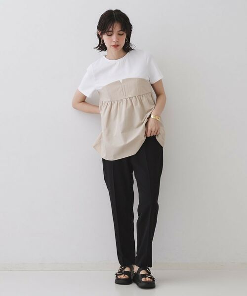 OPAQUE.CLIP / オペーク ドット クリップ パンツ | 《丈が選べる/SS-LLサイズ》美脚ストレッチイージーテーパードパンツ/セットアップ対応【防シワ/洗濯機洗い可/抗ピル】 | 詳細24