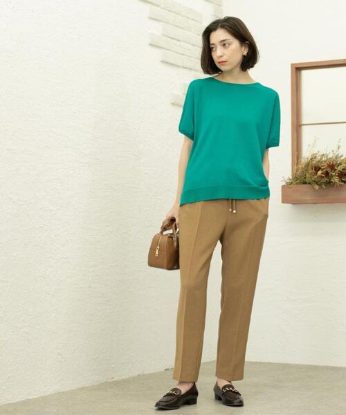 OPAQUE.CLIP / オペーク ドット クリップ パンツ | 《丈が選べる/SS-LLサイズ》美脚ストレッチイージーテーパードパンツ/セットアップ対応【防シワ/洗濯機洗い可/抗ピル】 | 詳細9