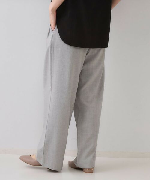 OPAQUE.CLIP / オペーク ドット クリップ パンツ | リネンライクタックワイドパンツ【洗濯機洗い可】 | 詳細1