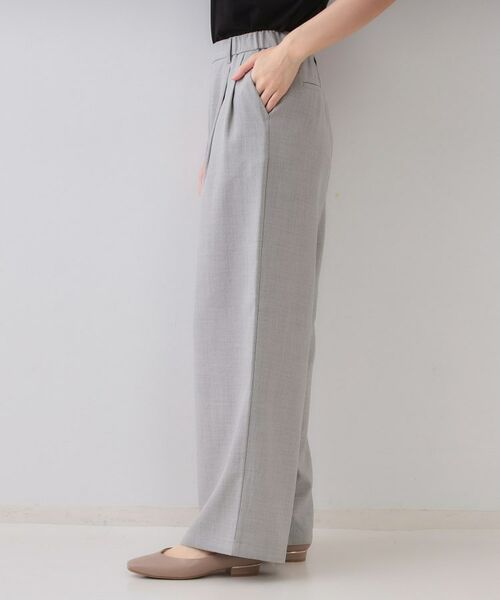 OPAQUE.CLIP / オペーク ドット クリップ パンツ | リネンライクタックワイドパンツ【洗濯機洗い可】 | 詳細10