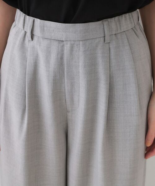 OPAQUE.CLIP / オペーク ドット クリップ パンツ | リネンライクタックワイドパンツ【洗濯機洗い可】 | 詳細12
