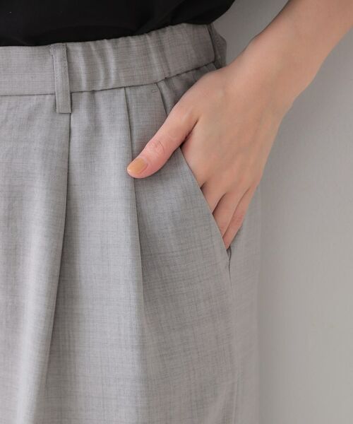 OPAQUE.CLIP / オペーク ドット クリップ パンツ | リネンライクタックワイドパンツ【洗濯機洗い可】 | 詳細14