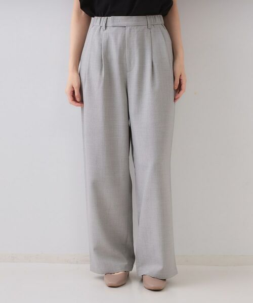 OPAQUE.CLIP / オペーク ドット クリップ パンツ | リネンライクタックワイドパンツ【洗濯機洗い可】 | 詳細9
