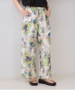 OPAQUE.CLIP / オペーク ドット クリップ パンツ | フリンジジャカードプリントイージーパンツ【洗濯機洗い可】